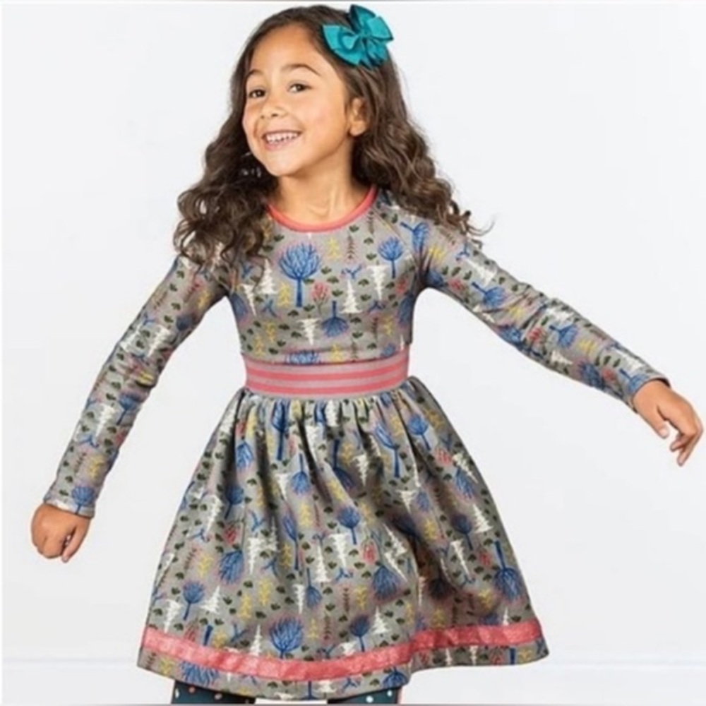 Matilda Jane Gray and Pink Kids Dress